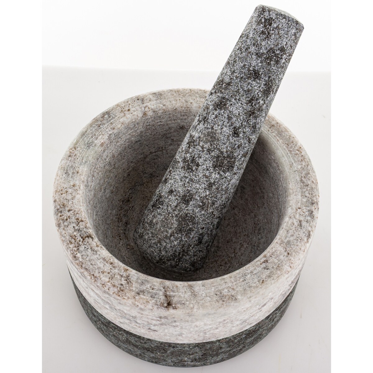 Moździerz kuchenny marmurowy dwukolorowy Ø 14x7 cm BICOLORE