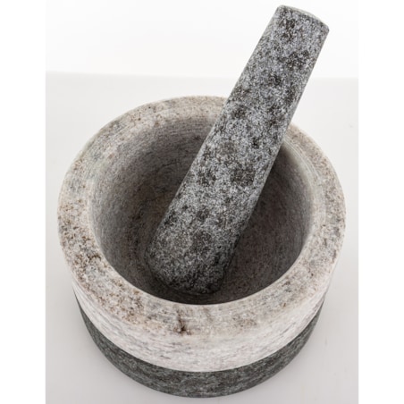 Moździerz kuchenny marmurowy dwukolorowy Ø 14x7 cm BICOLORE