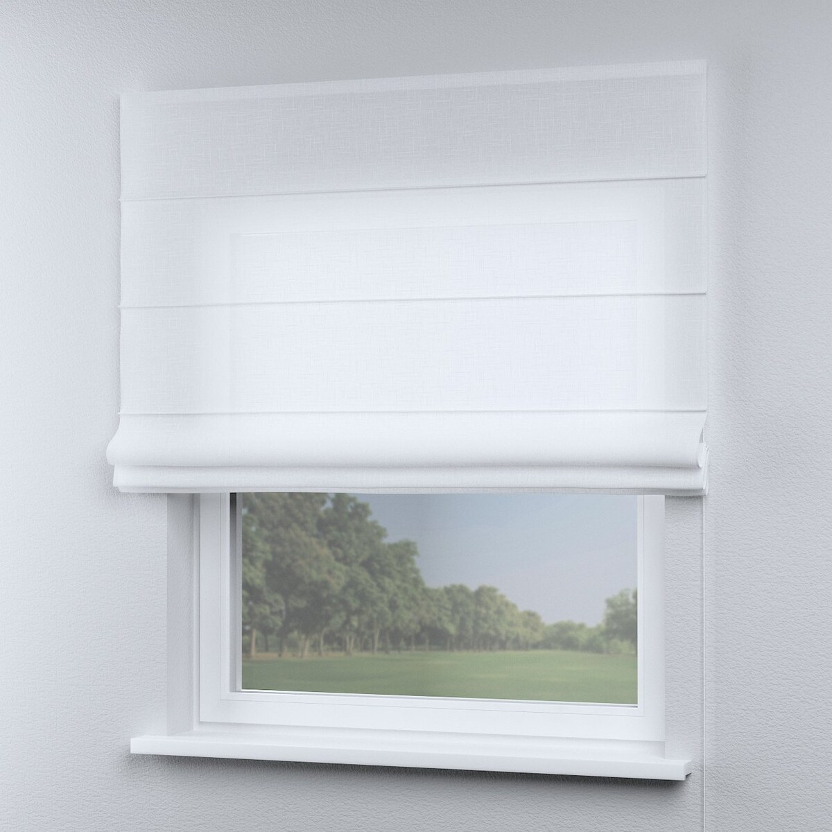 Roleta rzymska Capri 120x150 prześwitująca, biała