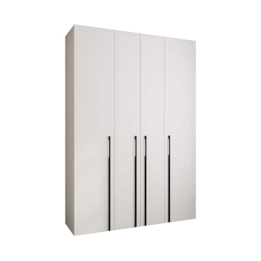 Szafa czterodrzwiowa Como 3 170 gł.50 biały+czarny