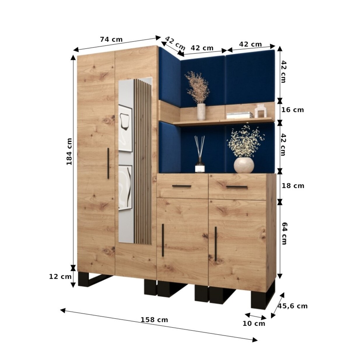 Garderoba do przedpokoju Abiks ARTIN 15 artisan+manila16