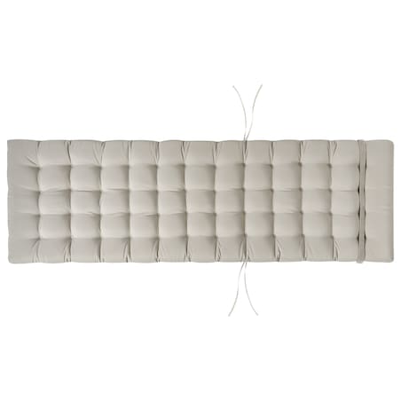 Poduszka na leżak ogrodowy CESANA PREMIUM 192 x 56 cm Beżowoszary
