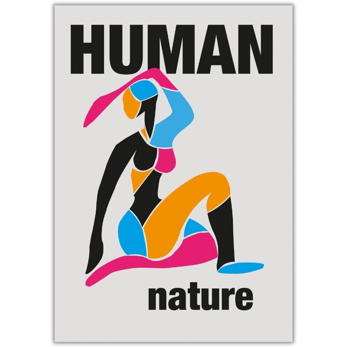 plakat human nature 30x40 cm