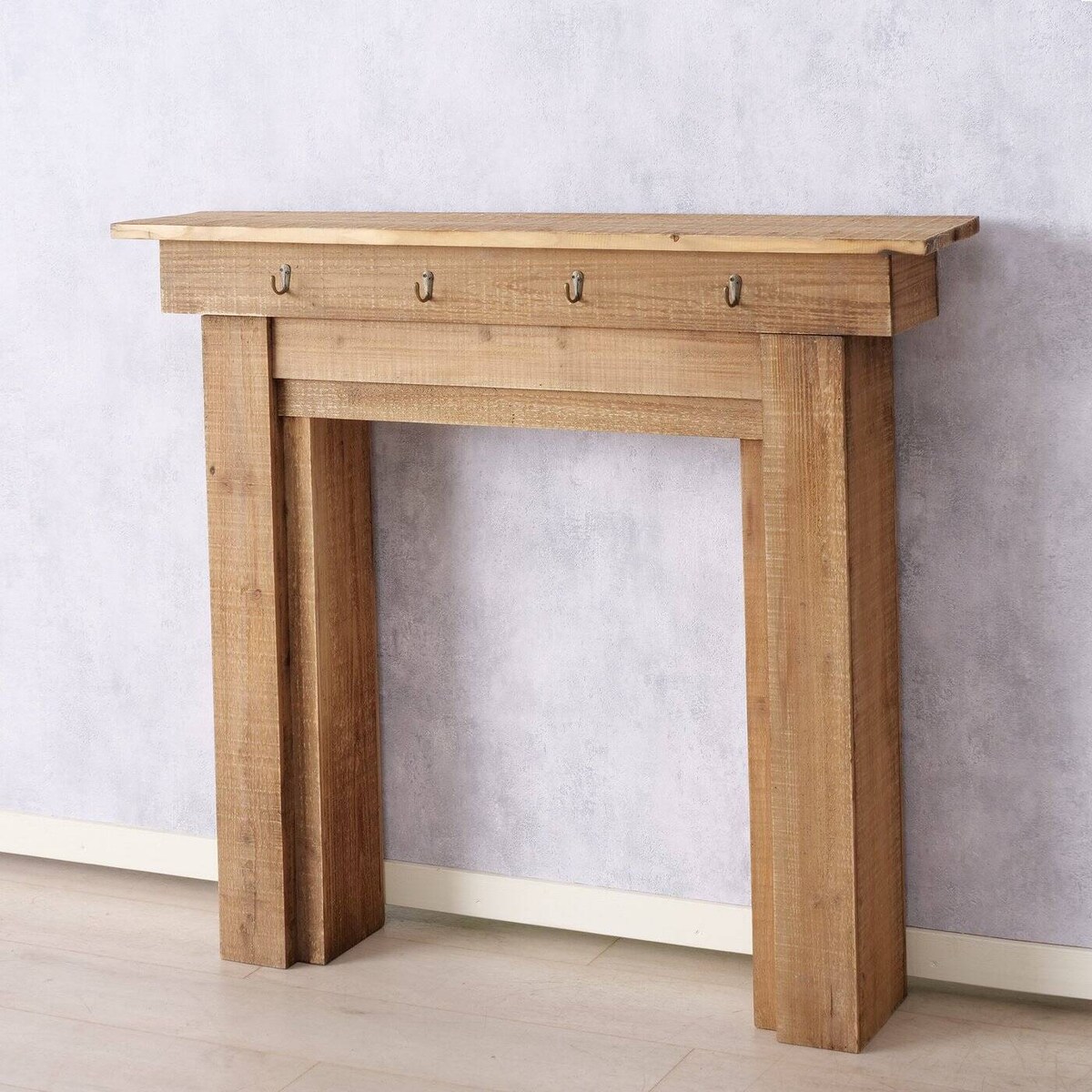 Konsola kominkowa FERDINAND, drewniana, 95 x 110 cm