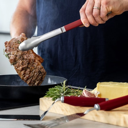 KitchenAid zestaw do grilla szczypce + 2 łopatki Empire Red