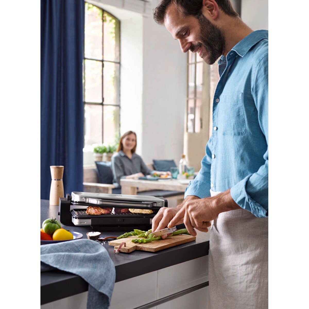 Grill elektryczny 2w1 Lono, 42 x 32 x 10 cm, WMF