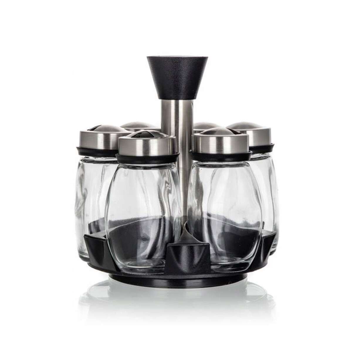 PRZYPRAWNIK pojemnik na przyprawy zestaw do kuchni stojak box 120 ml 6szt