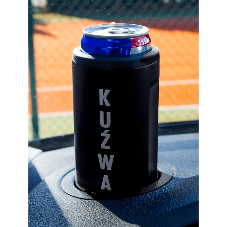 Kubek termiczny na kawę 2w1 Dr.Bacty Notus 360 ml - granatowy - Kuźwa