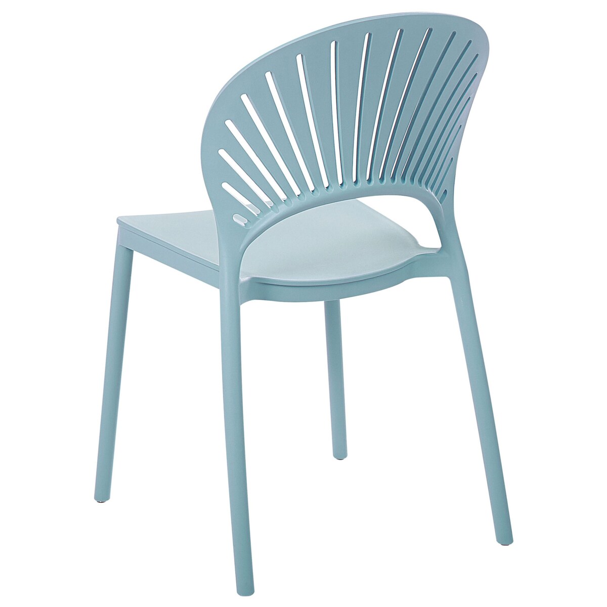 Zestaw 4 krzeseł ogrodowych OSTIA Błękitny