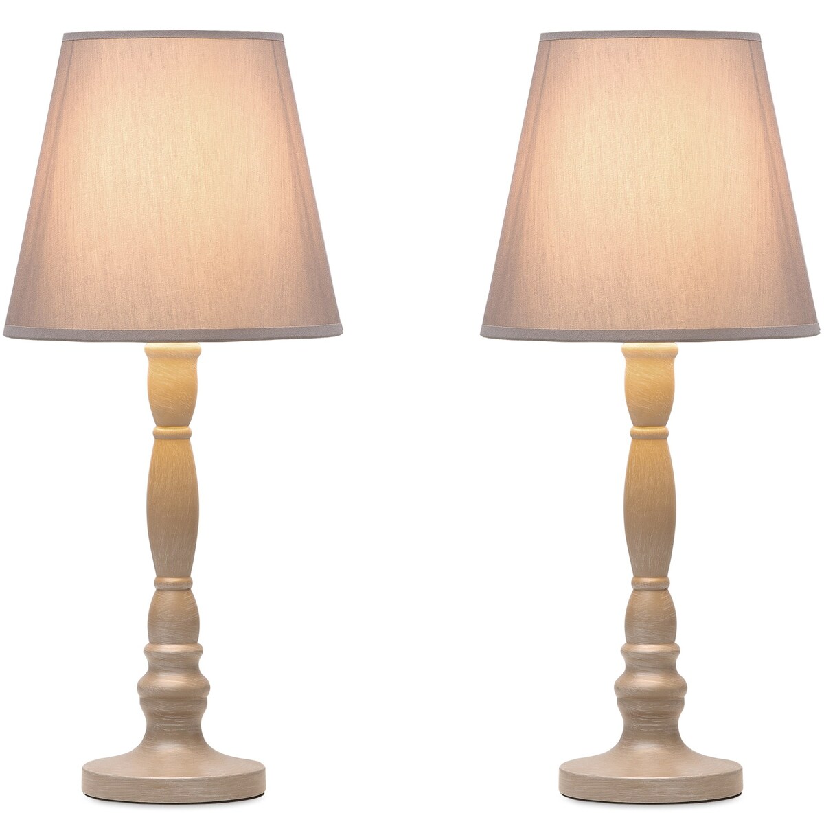 KONSIMO GITTA Lampka nocna 2szt kolor beżowy