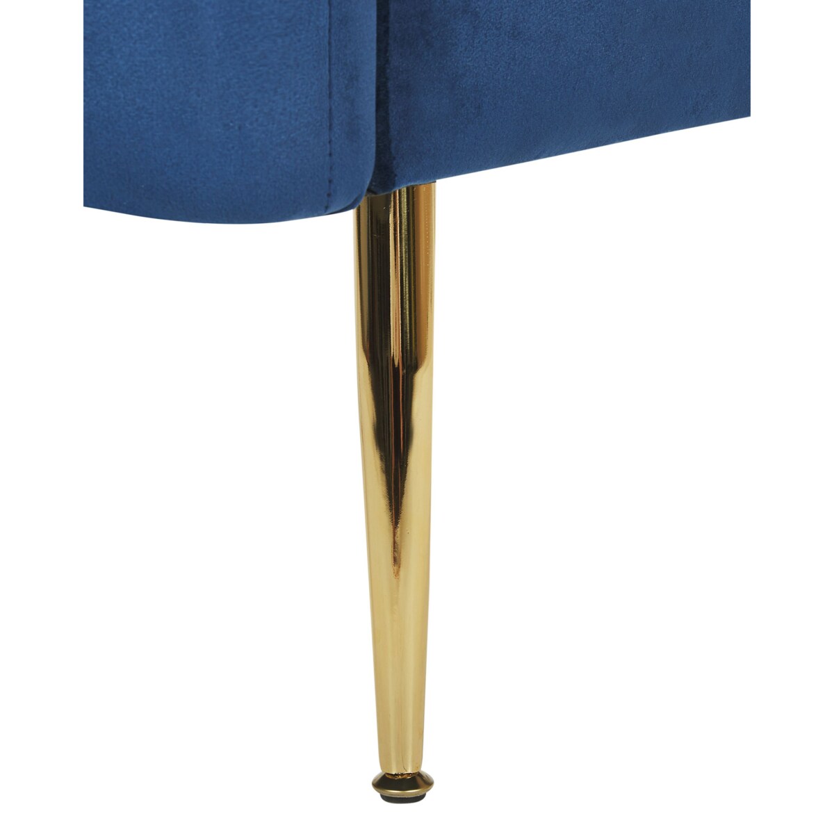 Fotel welurowy niebieski LACONIA