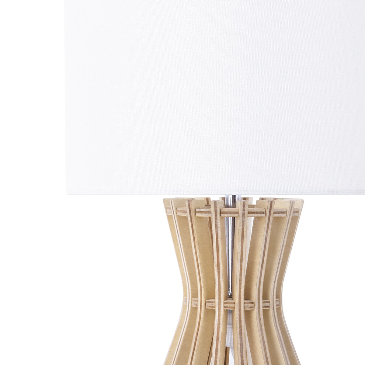 Lampa stołowa CARRION Brązowy/ biały