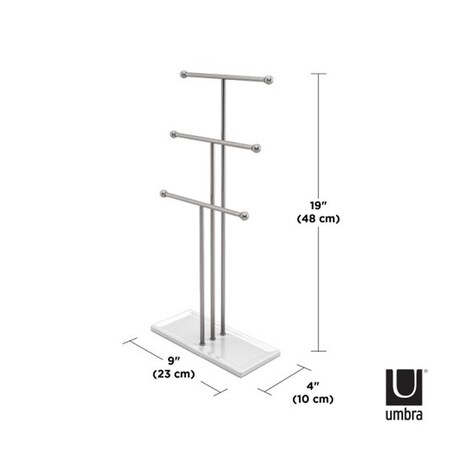 Stojak na biżuterię (srebrny) Trigem Umbra