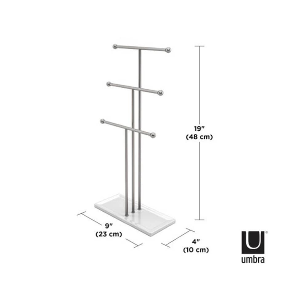 Stojak na biżuterię (srebrny) Trigem Umbra