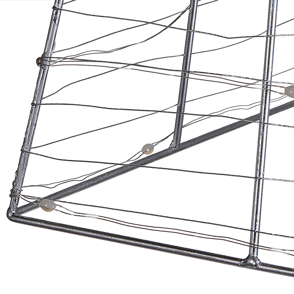 Dekoracja ogrodowa LED PUKSALA Choinka 60 cm Srebrny