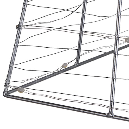 Dekoracja ogrodowa LED PUKSALA Choinka 60 cm Srebrny