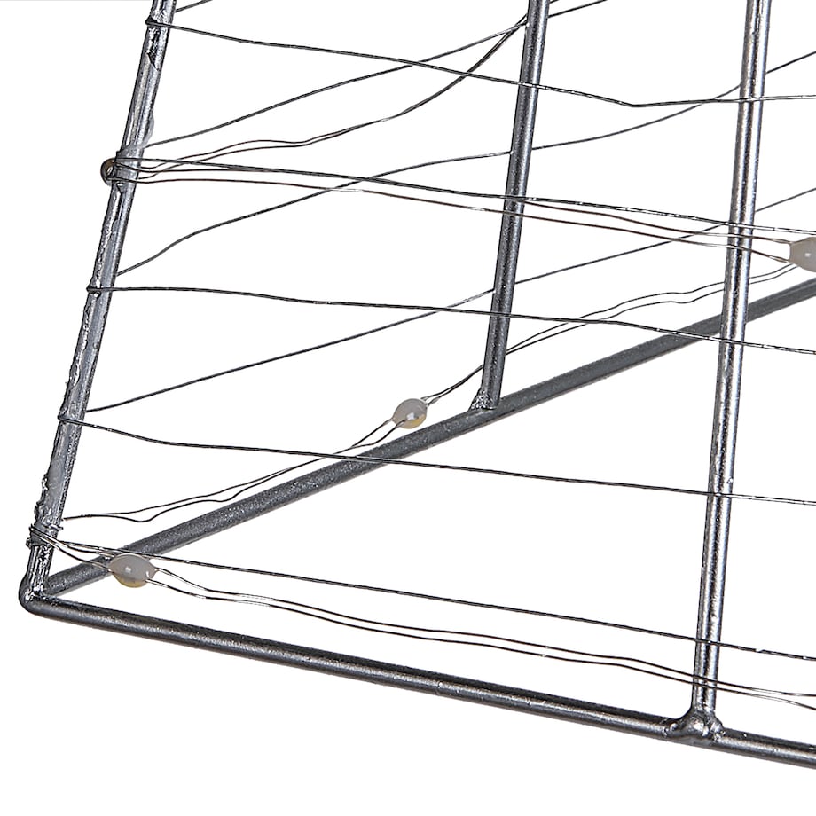 Dekoracja ogrodowa LED PUKSALA Choinka 60 cm Srebrny