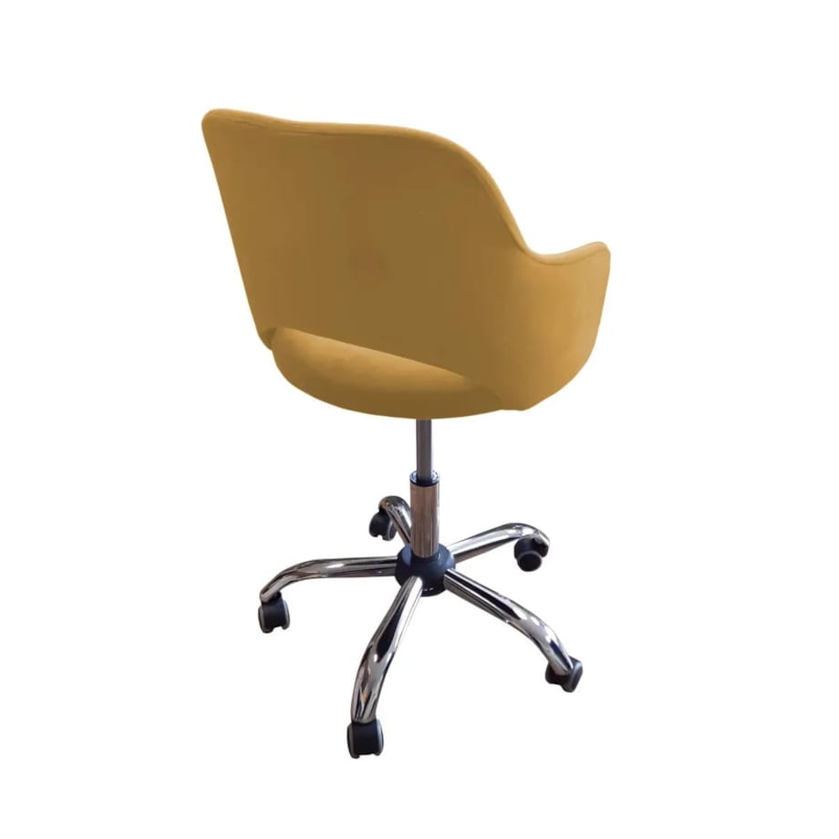 Fotel IZMA VELVET musztardowy/curry