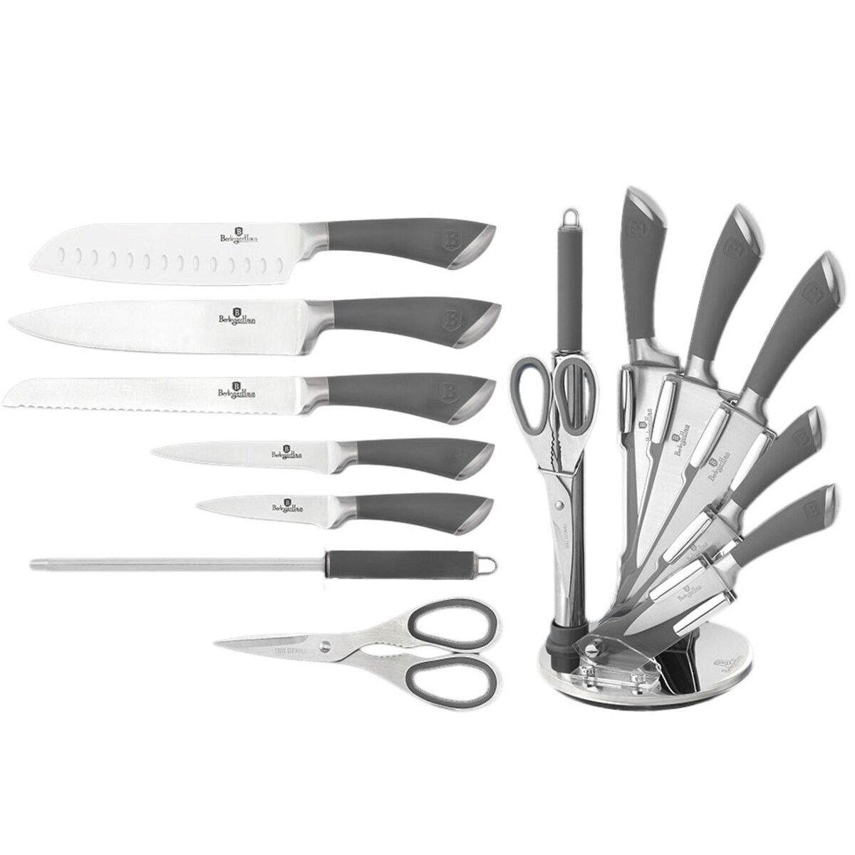 Zestaw noży 8 elementów BERLINGER HAUS Infinity gray