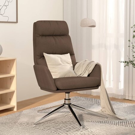 vidaXL Fotel, kolor taupe, obity tkaniną