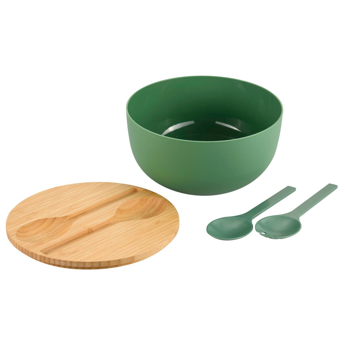 Miska na sałatkę ze sztućcami, 24 x 13 cm