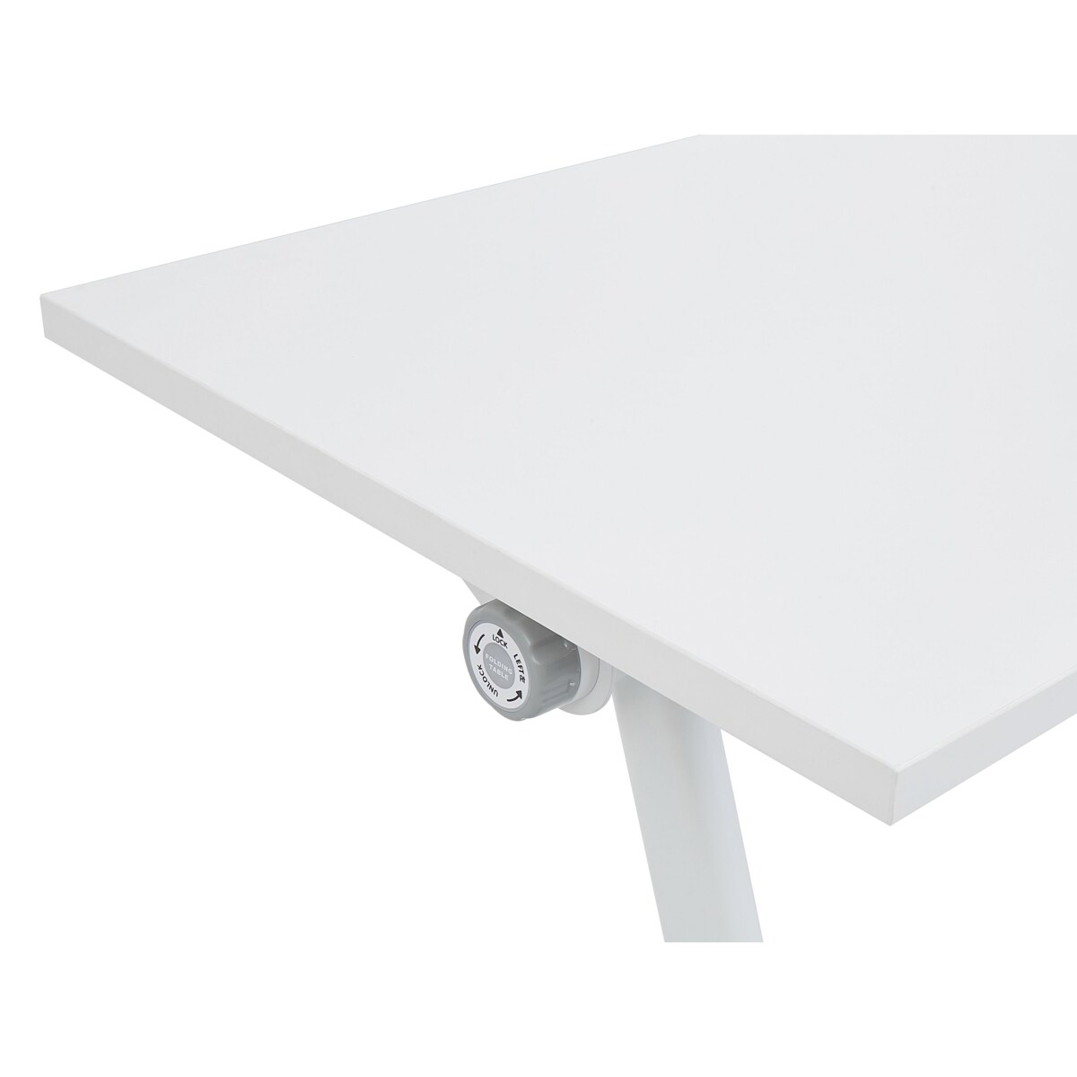Składane biurko BENDI Biały 120 cm 60 cm Z kółkami
