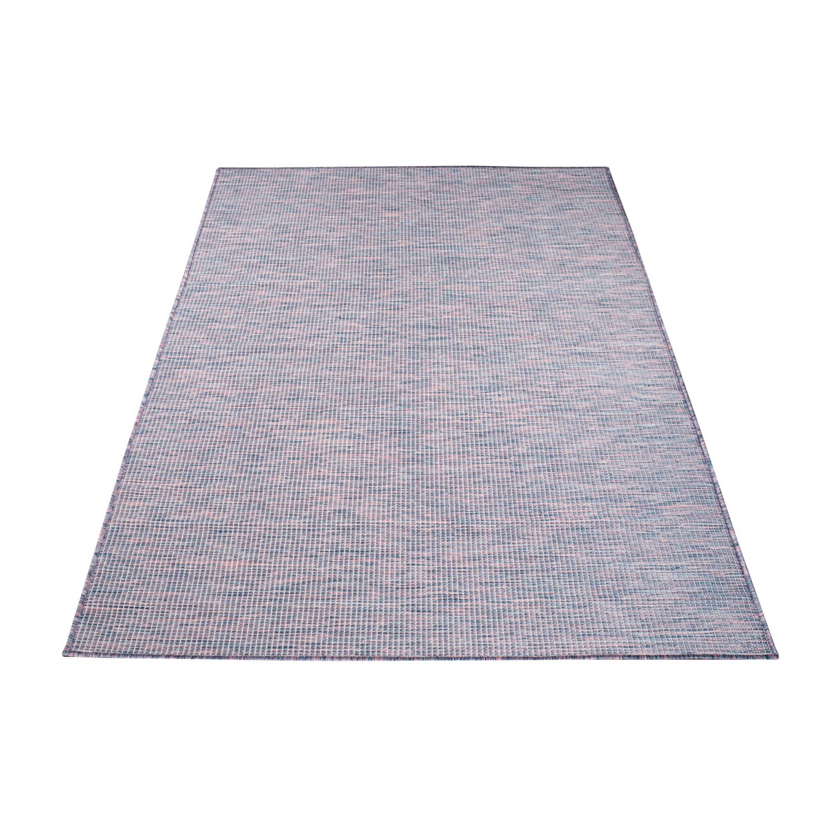 Dywan na zewnątrz i do wnętrz gładki Paloa 27780 Niebieski Róż 140x200