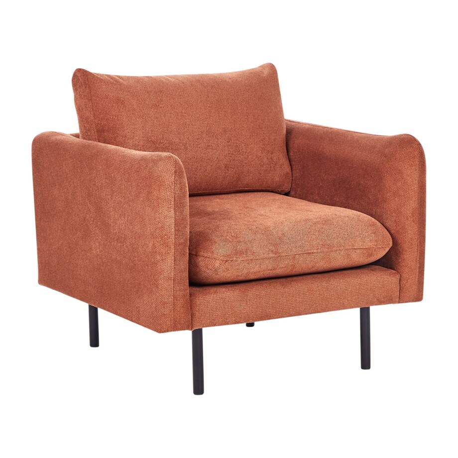 Zestaw wypoczynkowy z otomaną tapicerowany złoty brąz VINTERBRO