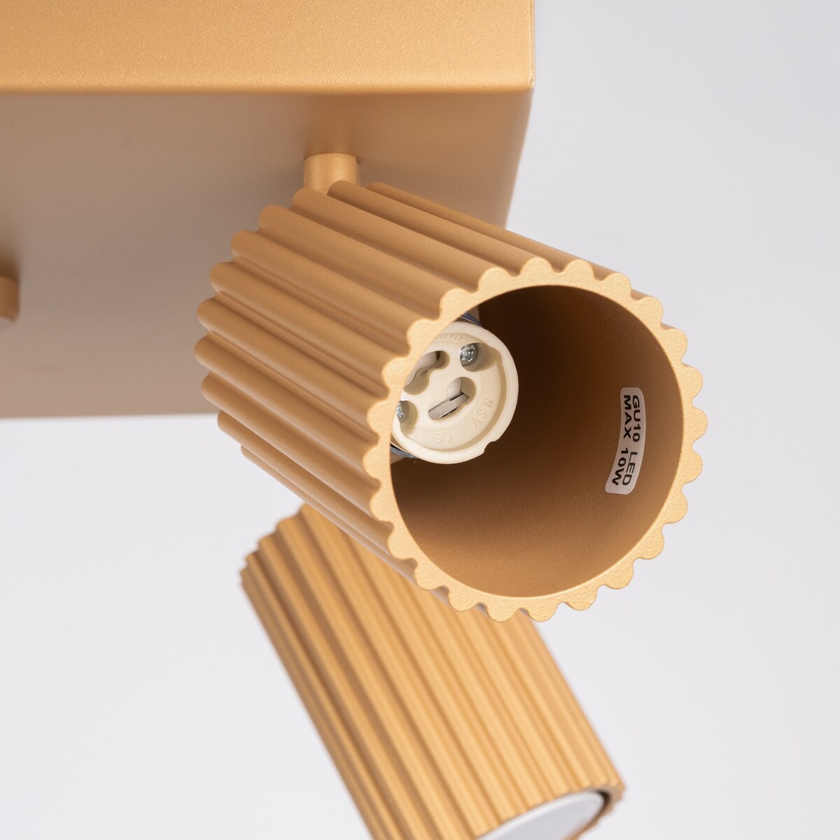 Plafon KARBON 4 złoty