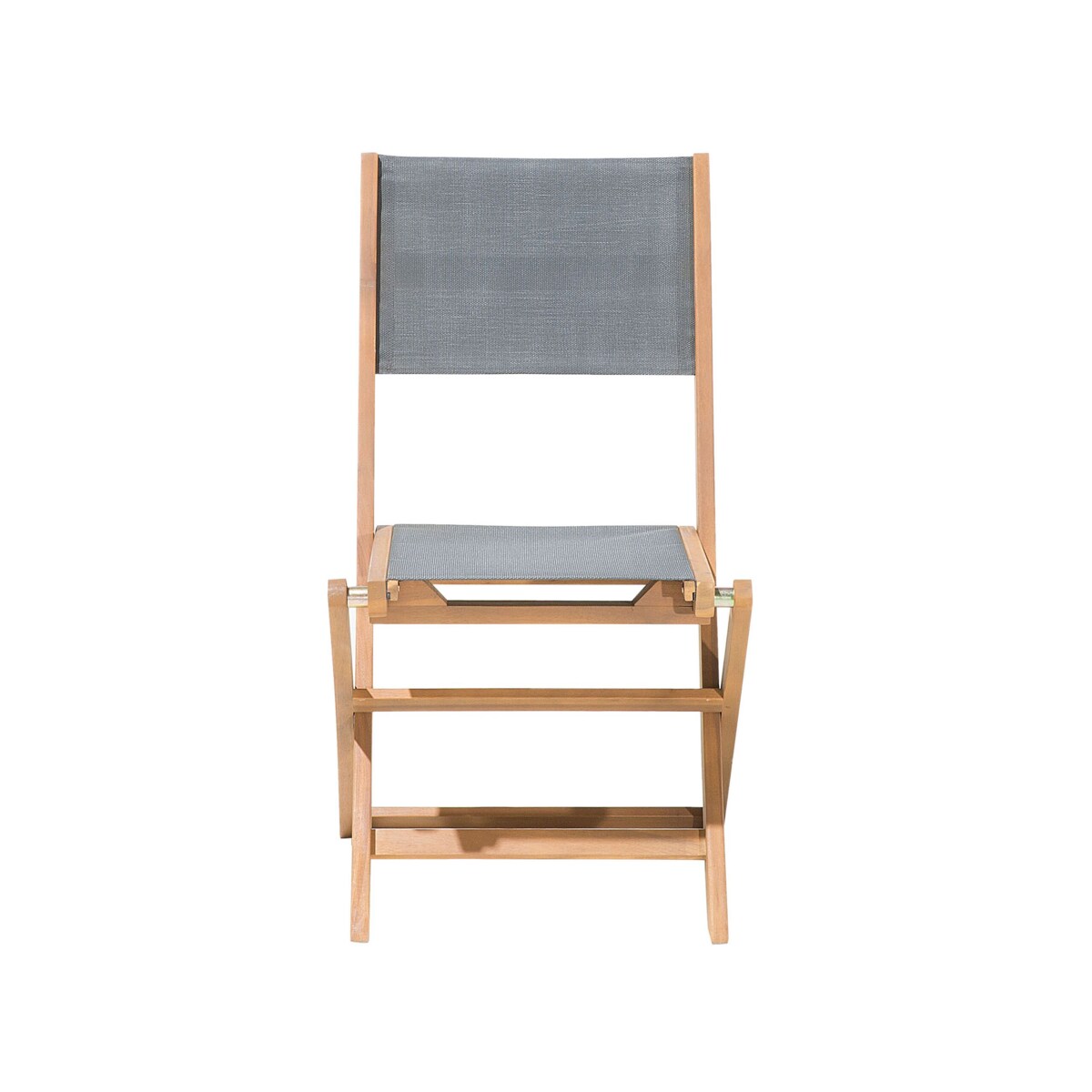 Zestaw ogrodowy drewniany stół 8 krzeseł i 2 leżaki szary CESANA