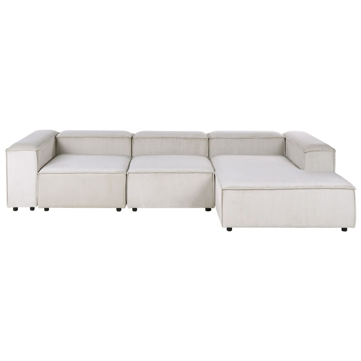 Narożnik modułowy dla 4 osób ARDAL Sztruks Beżowoszary Lewostronny