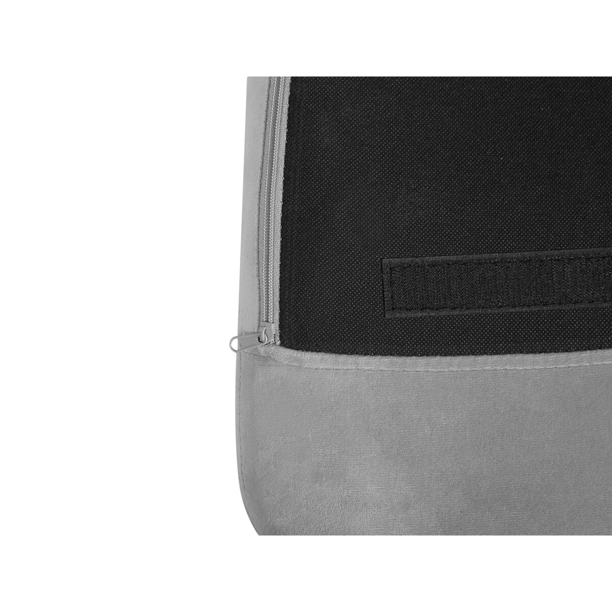 Fotel bujany welurowy jasnoszary ELLAN