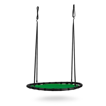 Huśtawka ogrodowa Neo-Sport Swingo bocianie gniazdo fotel wiszący 120 cm zielona