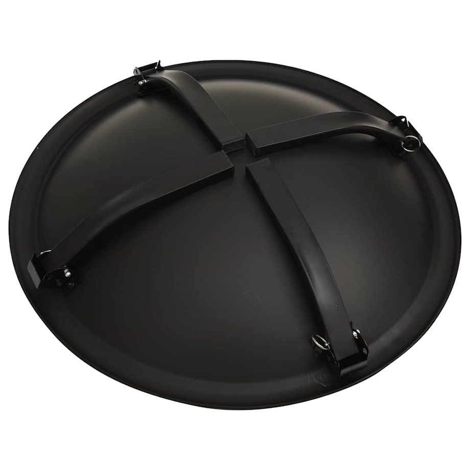 vidaXL Palenisko i grill 2-w-1, z pogrzebaczem, 56x56x49 cm, stal