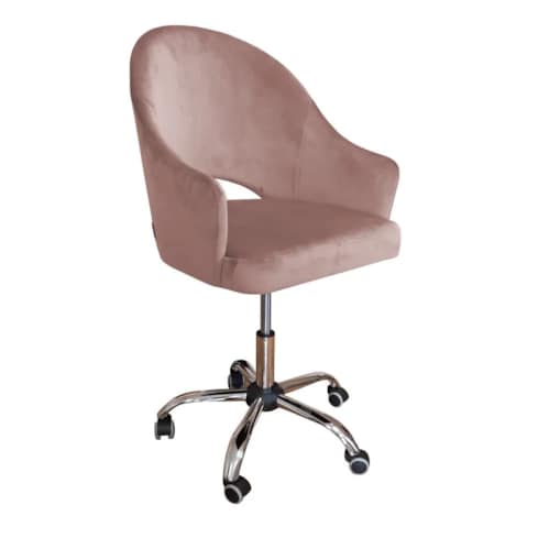 Fotel JENISEJ VELVET różowy