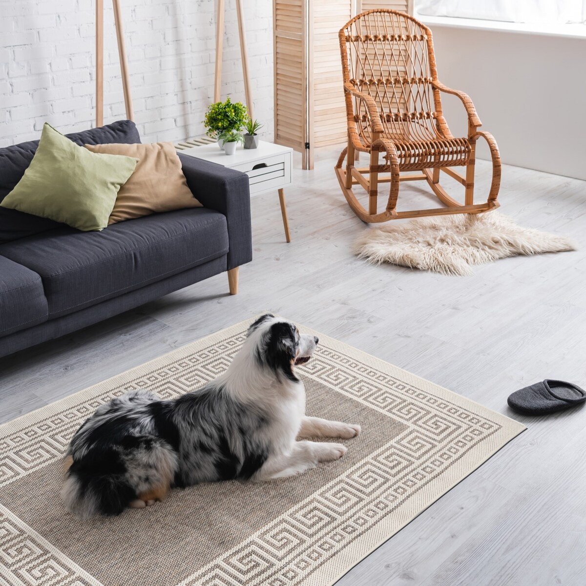 Dywan płasko tkany Express e-floor 120x160 cm e-floor grecki beżowy