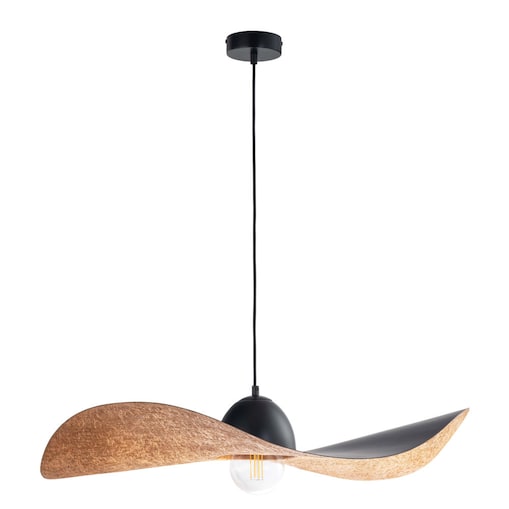 Zwis metalowy kapelusz KAPELLO wisząca lampa nad łóżko czarna