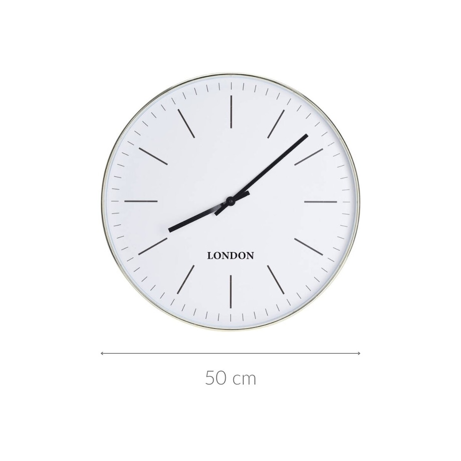 Zegar ścienny do kuchni minimalistyczna tarcza, Ø 50 cm