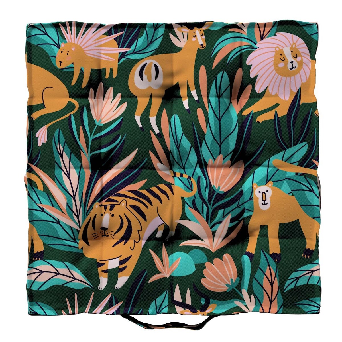 Siedzisko Tomi, zielony, 50 x 50 x 10 cm, Magic Collection