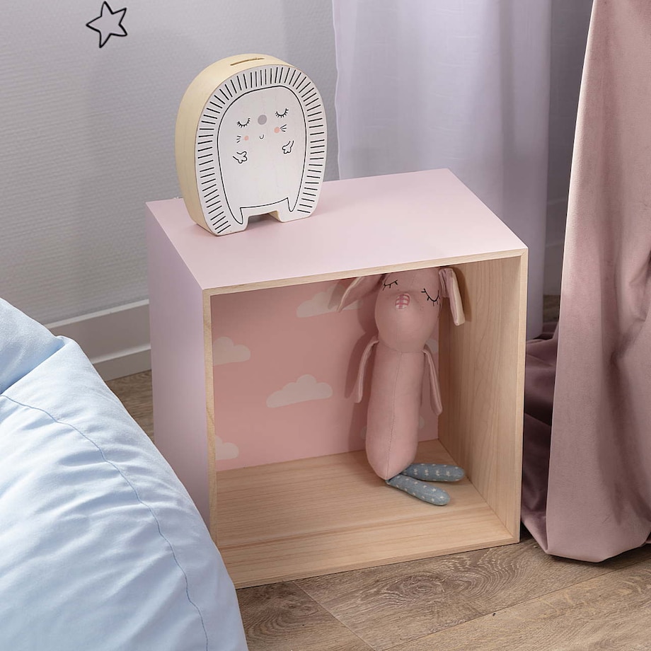 Półka Box pink 35cm, 35x26x35cm