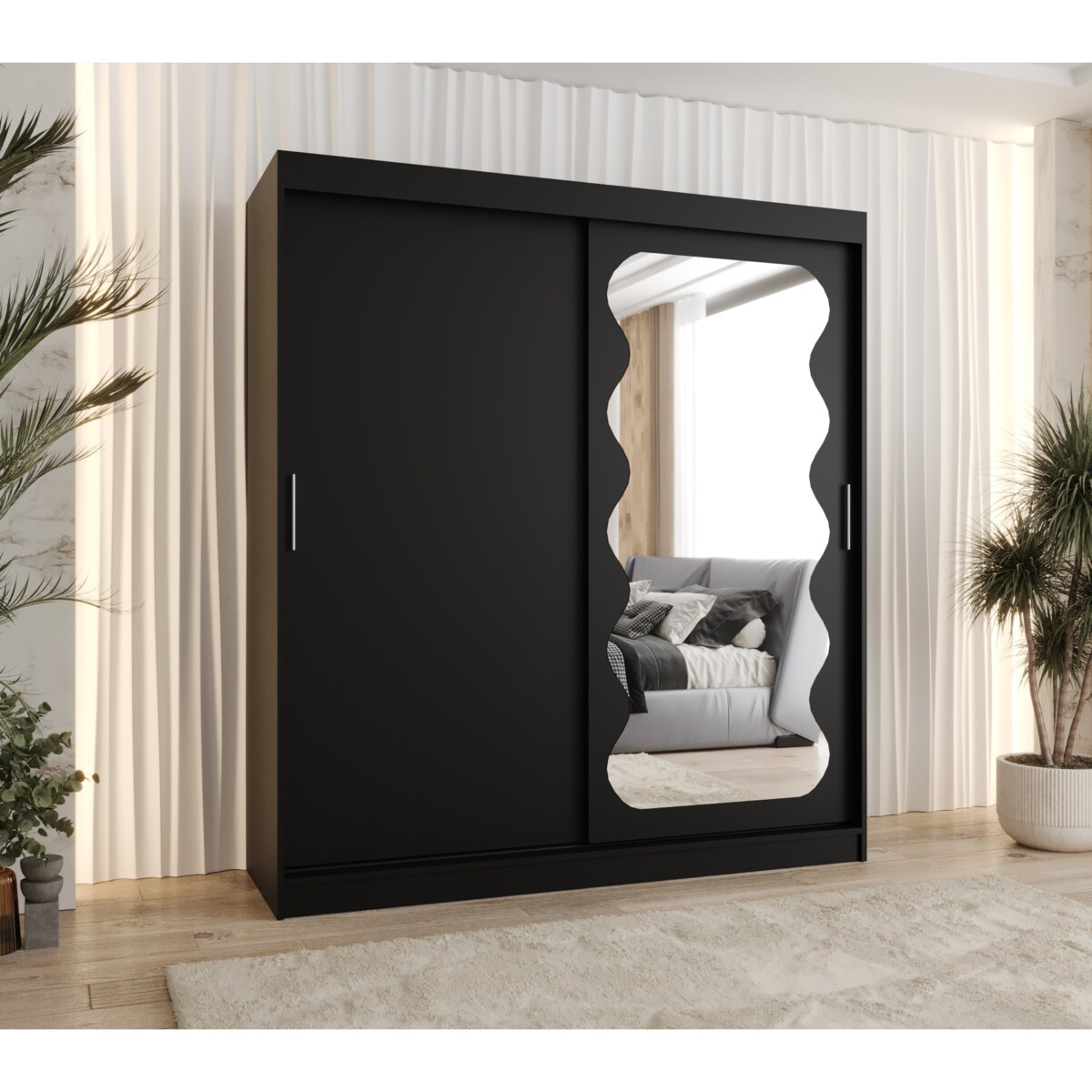 Szafa przesuwna SPOTI 180 czarny