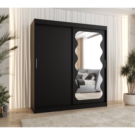 Szafa przesuwna SPOTI 180 czarny