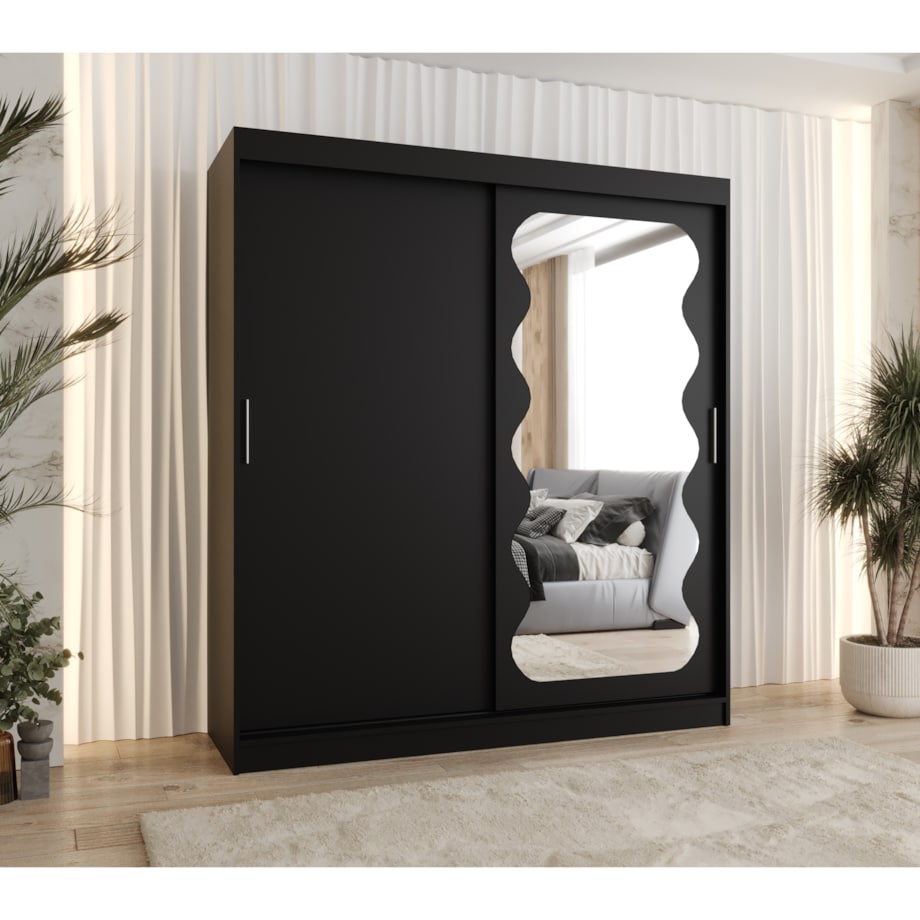 Szafa przesuwna SPOTI 180 czarny