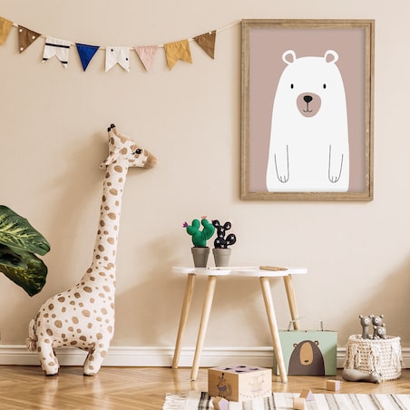 Plakat dla dzieci Miś boho 50x70