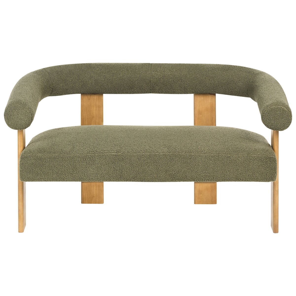 Sofa ILBRO Boucle Zielony dla 2 osób