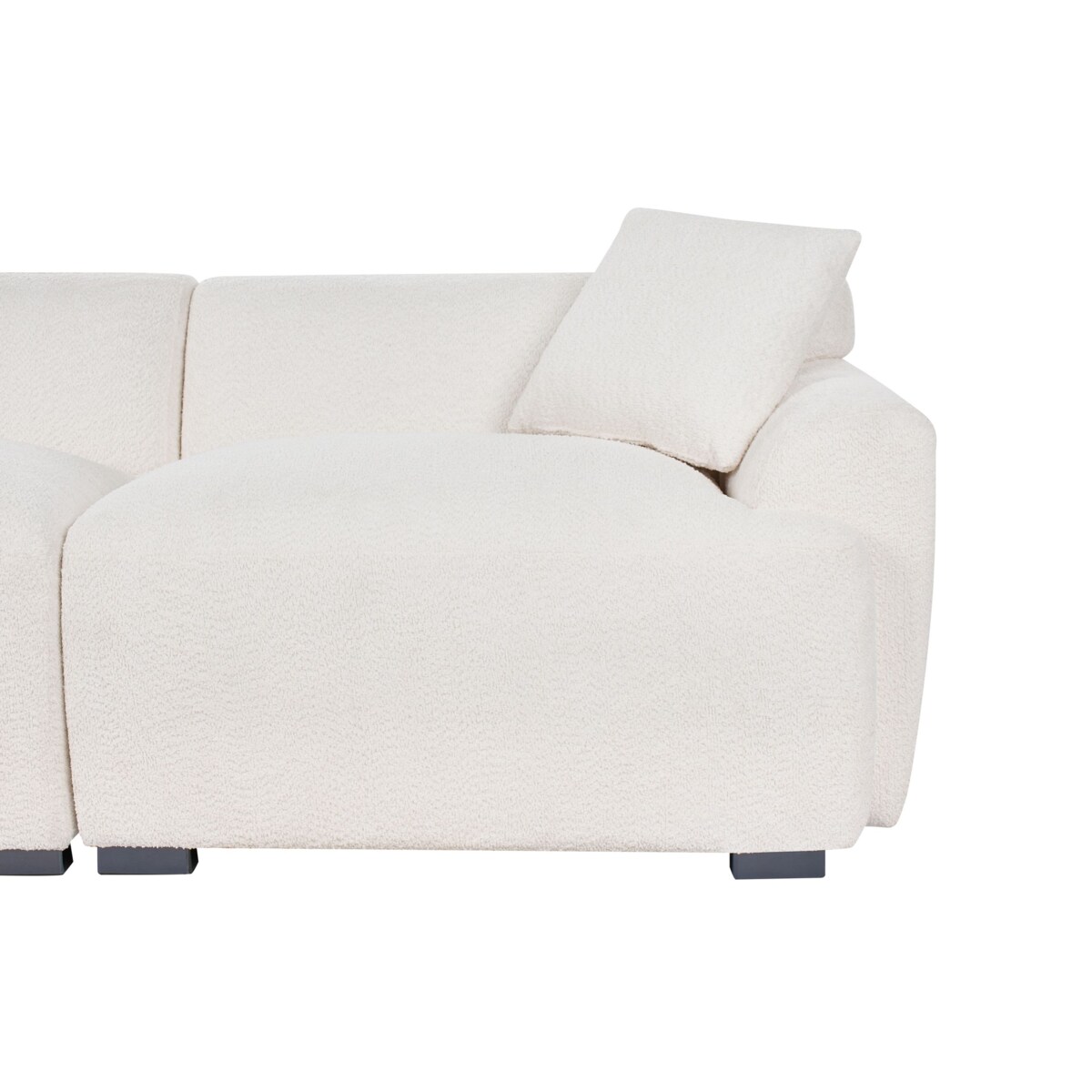 Sofa 3-osobowa boucle biała KORIO