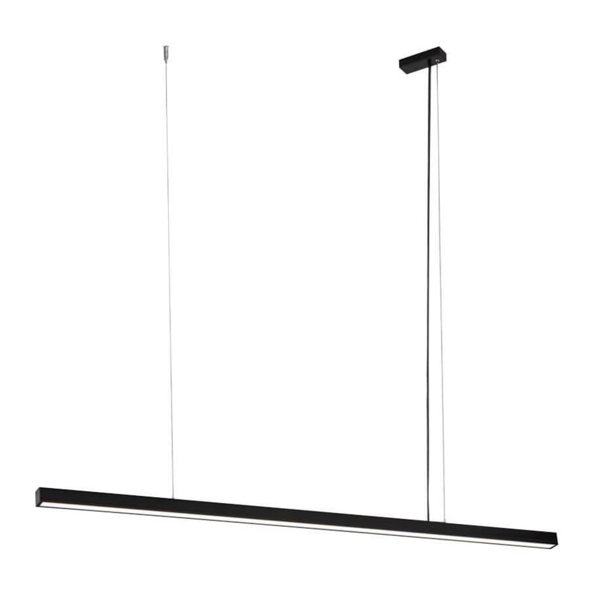 Zwieszana lampa belka Hanawa 8652 Shilo LED 28,8W 4000K nad stół do salonu czarna