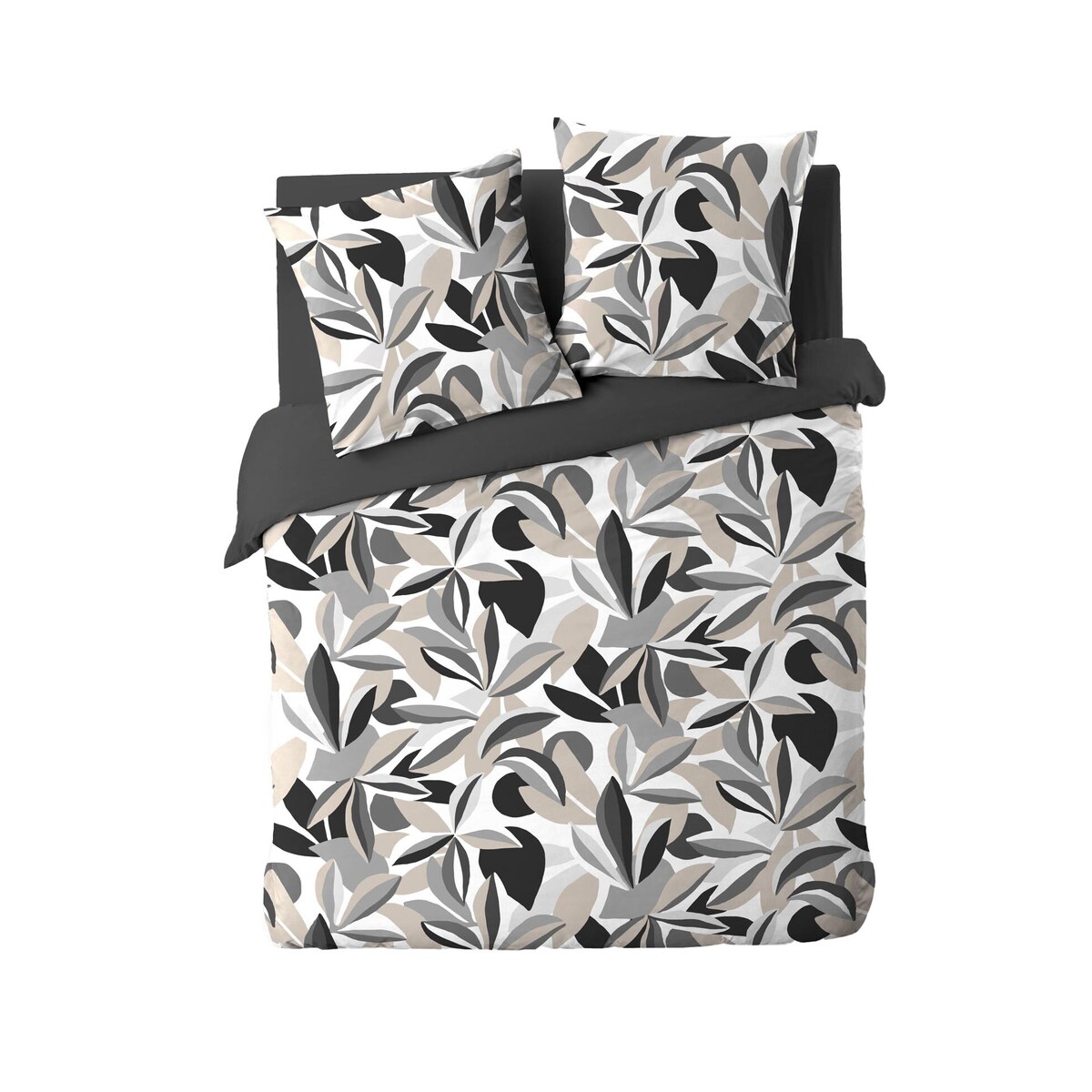 Komplet pościeli z szarym wzorem, LAVINIA, 240 x 220 cm