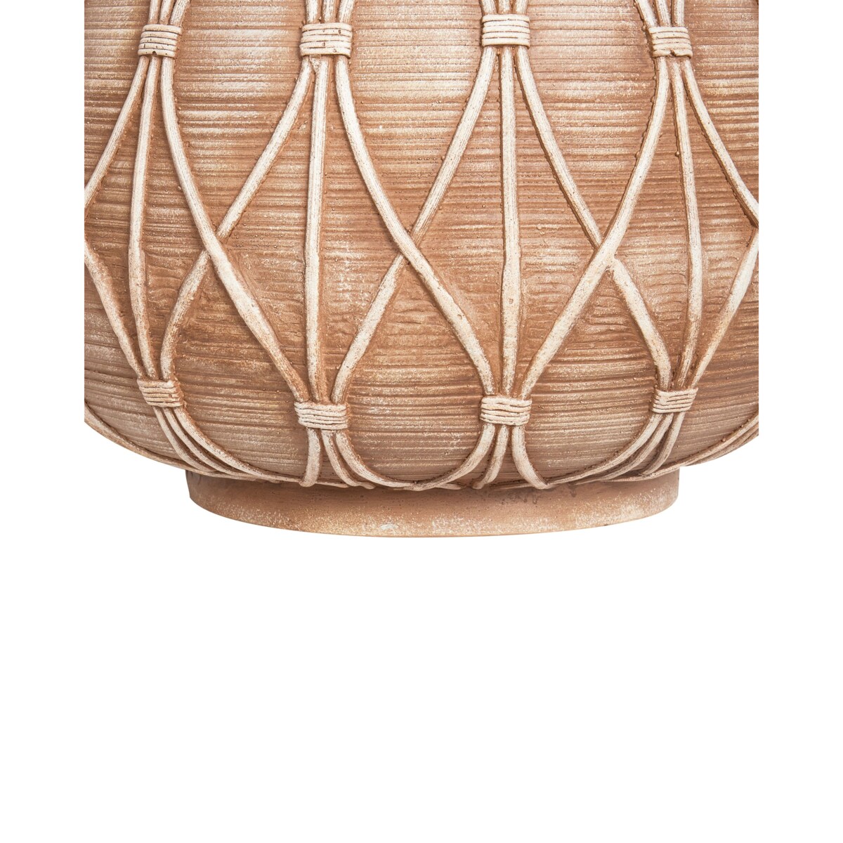 Wazon na kwiaty DOMOKOS Tlenek magnezu 38 cm Jasnobrązowy