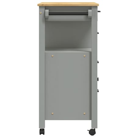 vidaXL Wózek kuchenny MONZA, 84x40x88,5 cm, lite drewno sosnowe